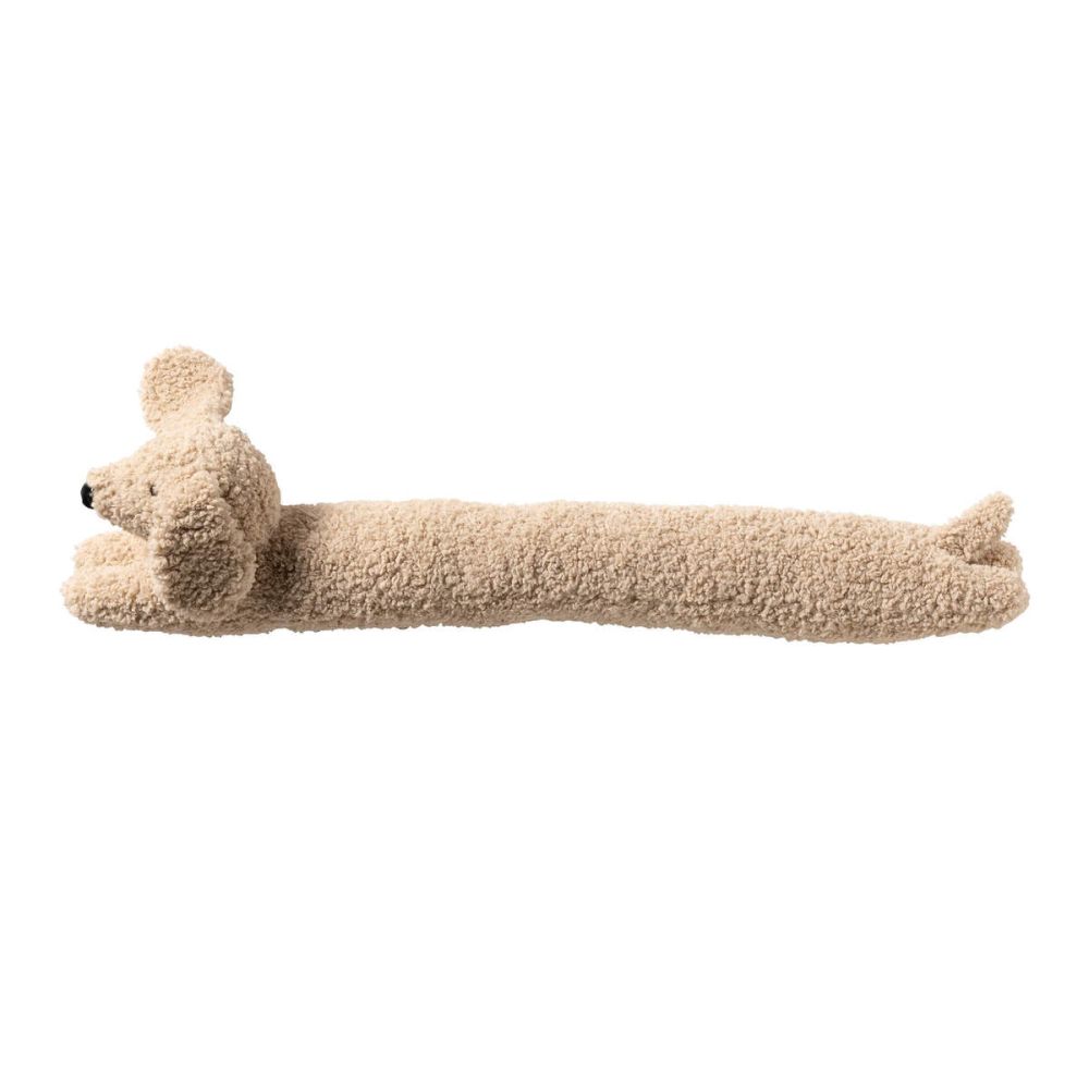Textino Zugluftstopper Hund 'Lucky' 90 cm Whitecap Gray - Beige